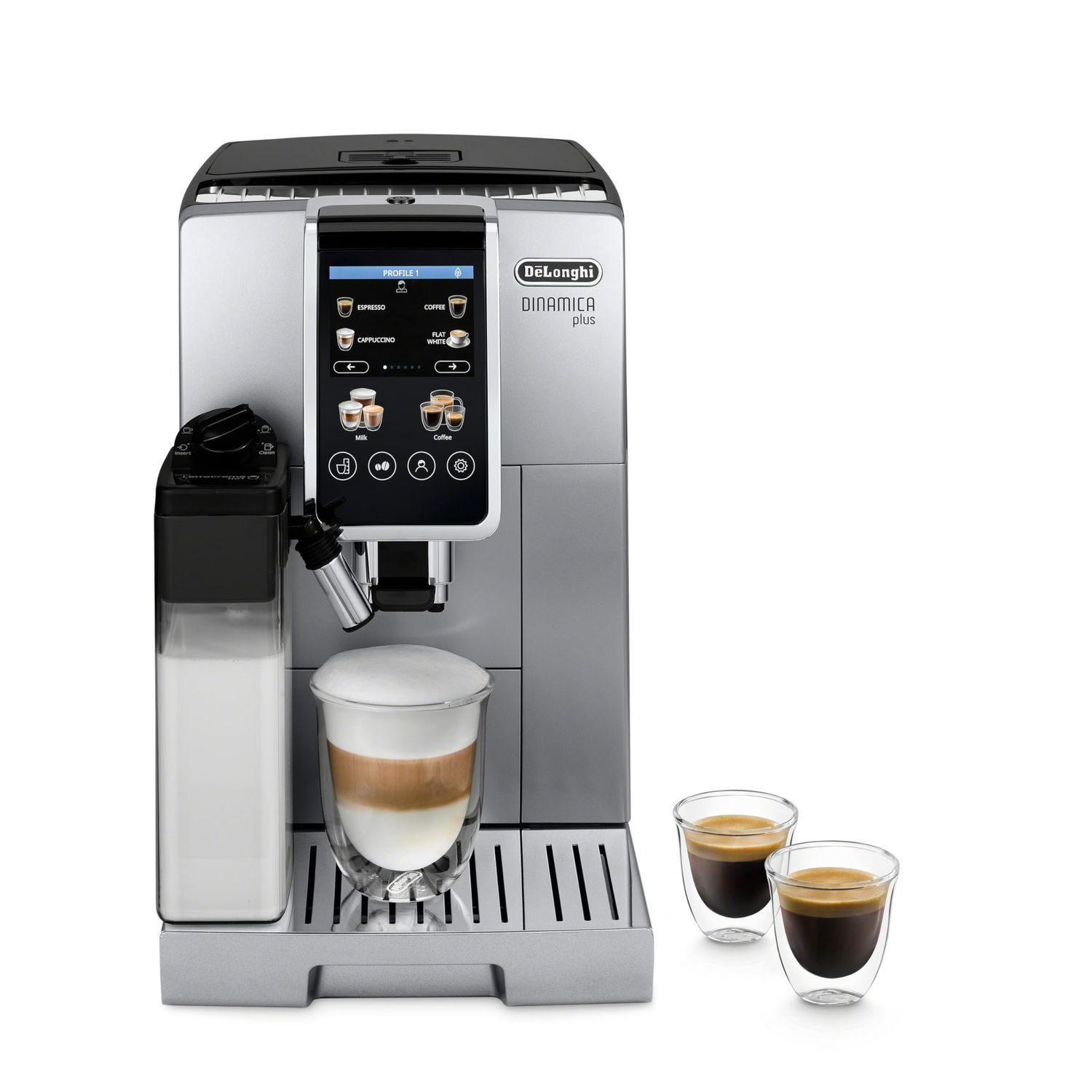 De'Longhi Dinamica Plus Fully Automatic Espresso Machine - Brew Personalized Coffee for up to 4 Use…