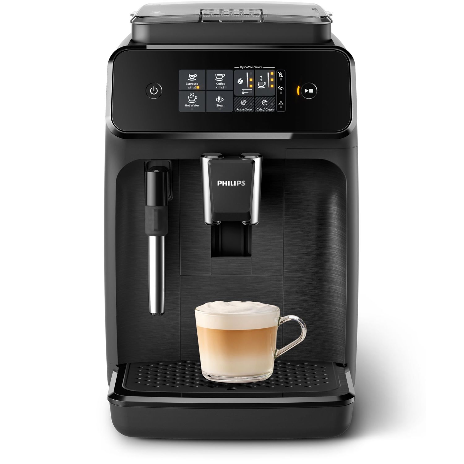 Philips 1200 Series Fully Automatic Espresso Machine, Classic Milk Frother, 2 Coffee Varieties, Int…