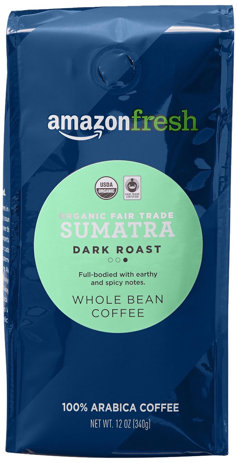 Fresh, Organic Fair Trade Peru Whole Bean Coffee, Medium Roast, 12 Oz
