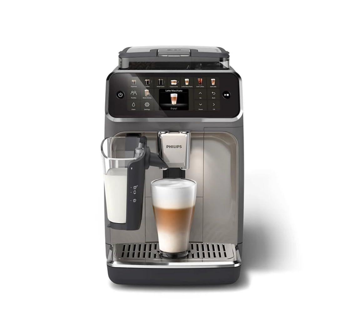 Philips 5500 LatteGo Automatic Espresso Machine - 20 Coffee Varieties, Intuitive Touch Display, Sil…