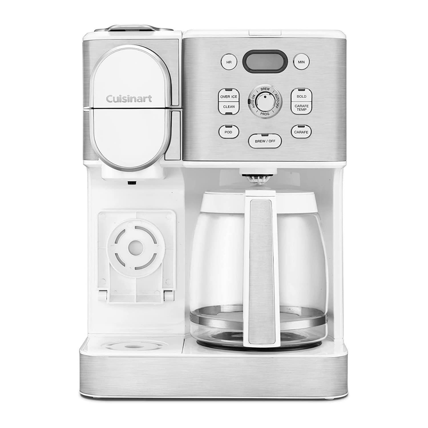 Cuisinart 12-Cup Coffee Maker, Single-Serve Brewer Glass Carafe, Automatic Hot &amp; Iced Coffee Machin…