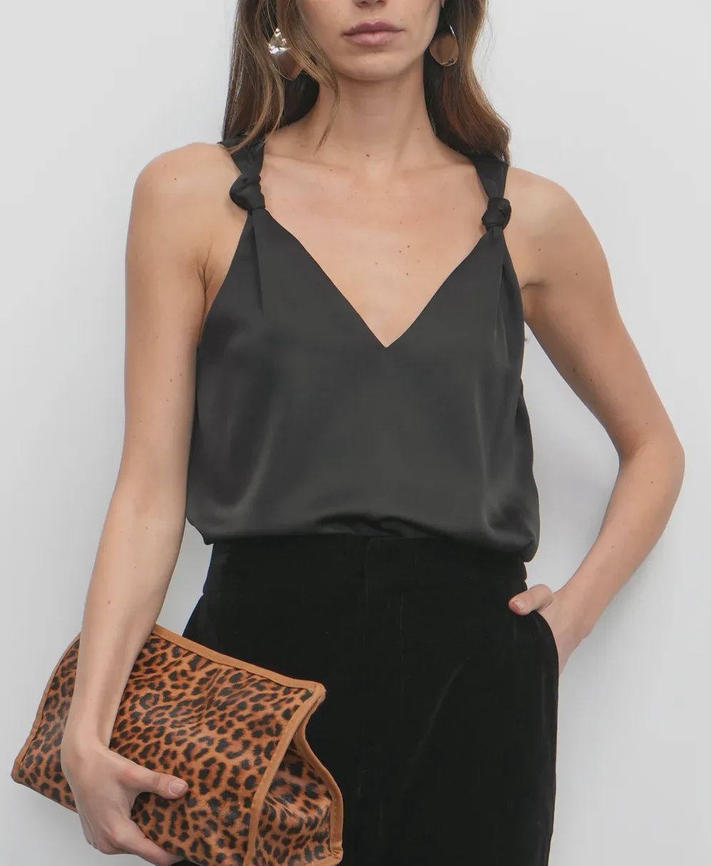 Shoulder Knot Vneck Tank / GL