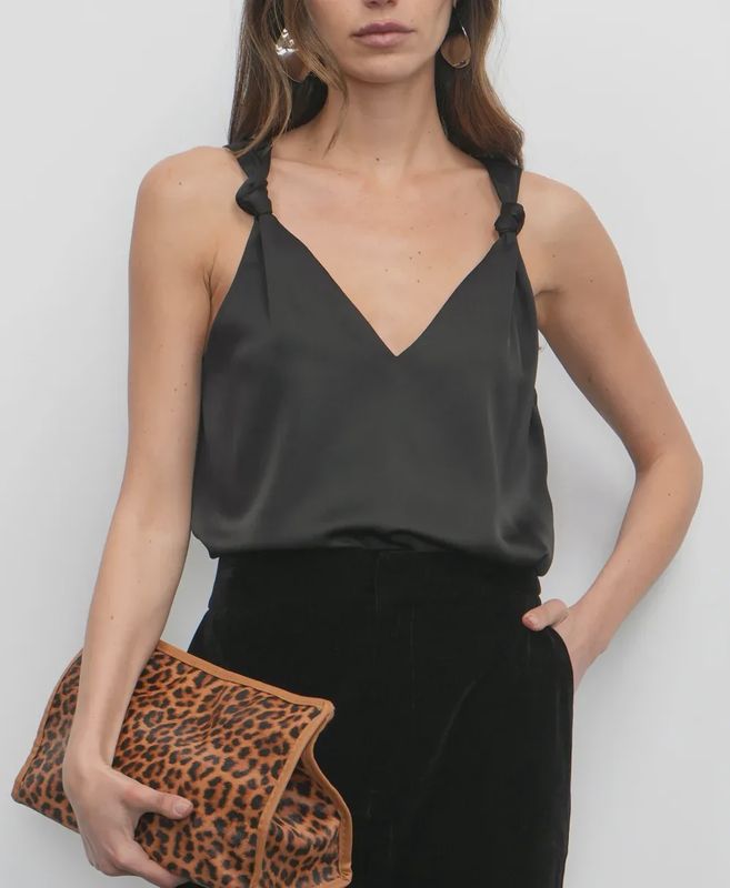 Shoulder Knot Vneck Tank / GL