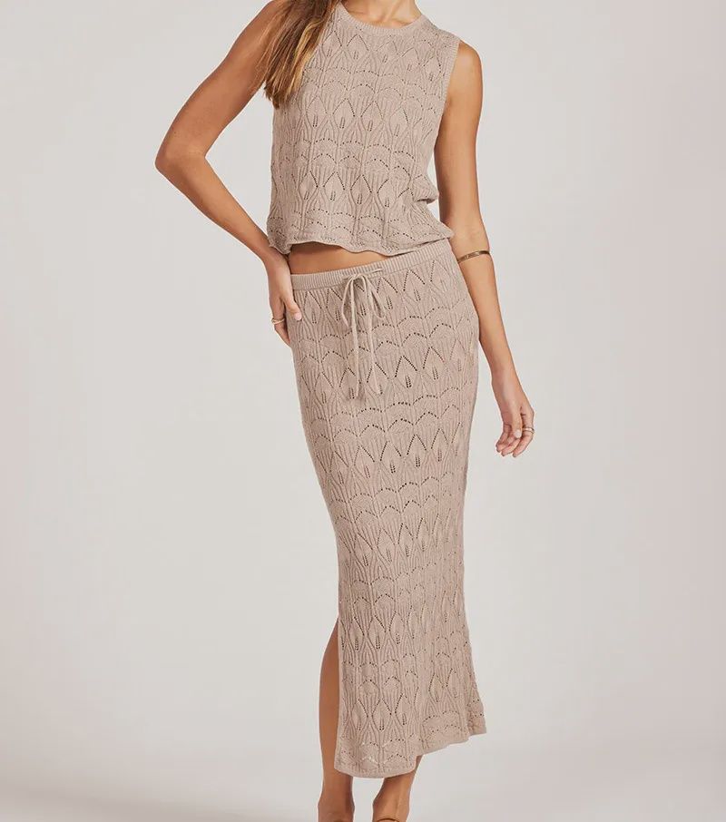 Knit Skirt w Slit / BB