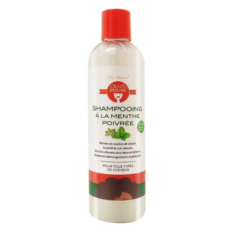 CRAZY POUSS – Shampoing menthe poivrée 300ml