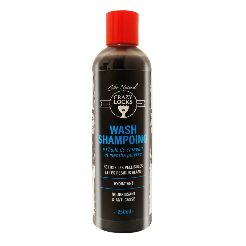 CRAZY LOCKS - WASH Shampoing Noir 250ml