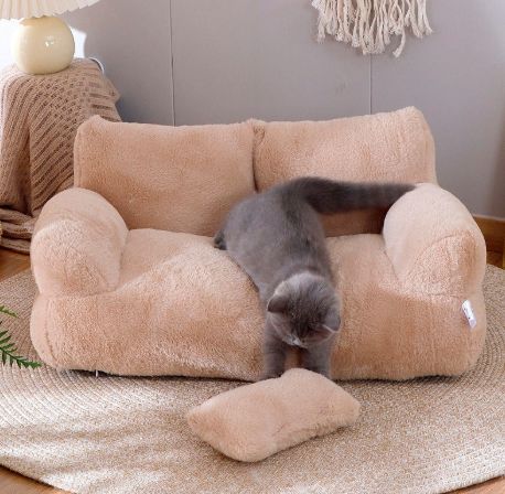 Luxury Cat Bed Sofa Winter Warm Cat Nest Pet Bed For Small Medium Dogs Cats Comfortable Plush Puppy Bed Pet Supplies
