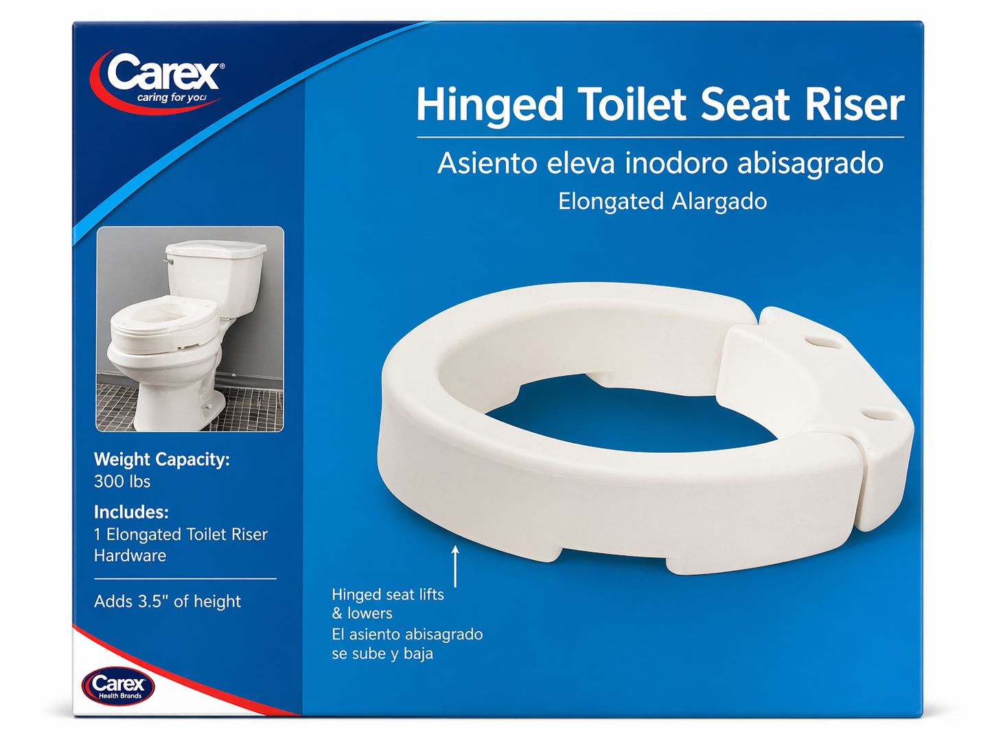 CAREX HINGED TOILET RAISER