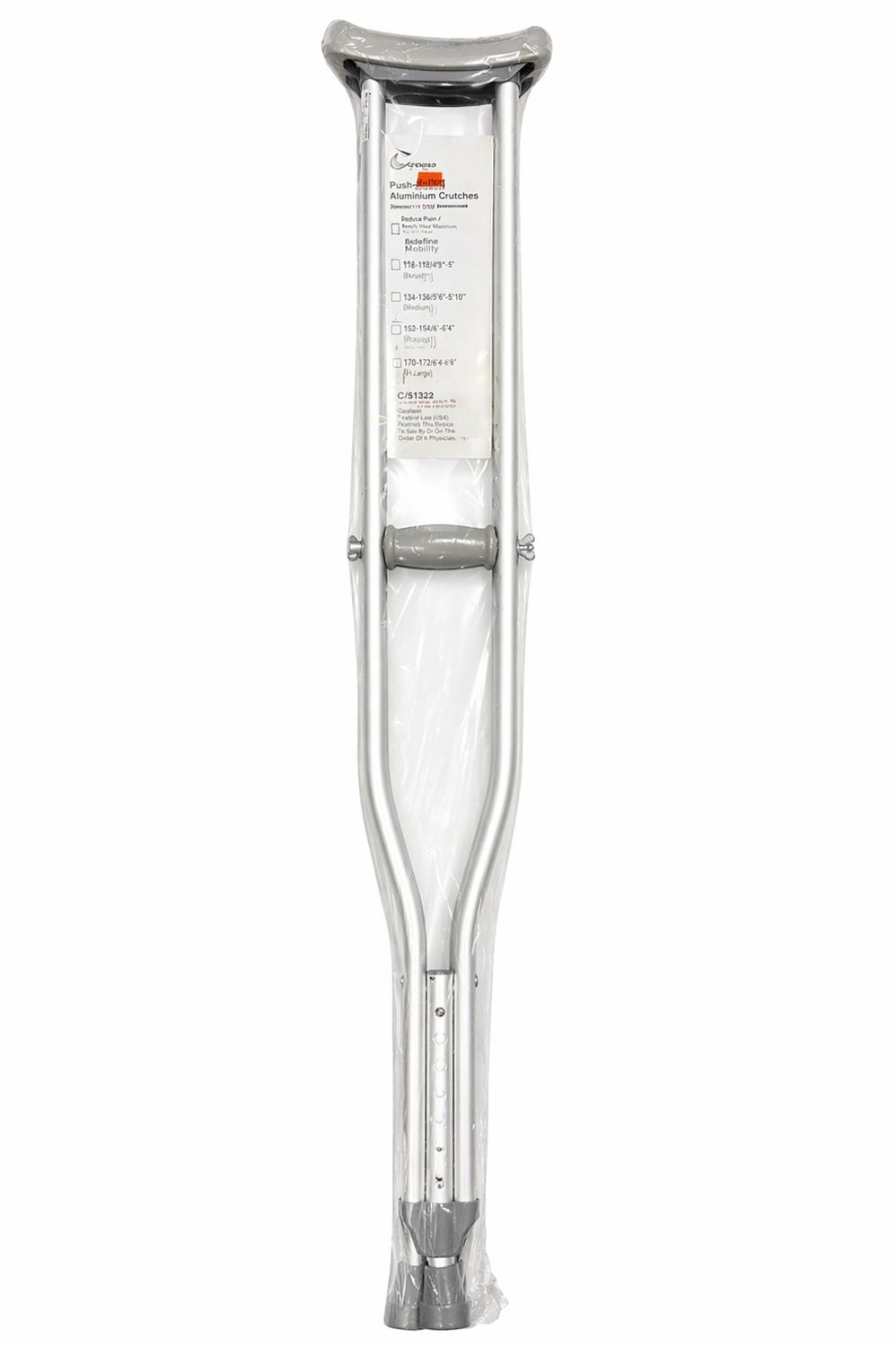CRYPRESS PUSH BUTTON ALLUMINMU CRUTCHES