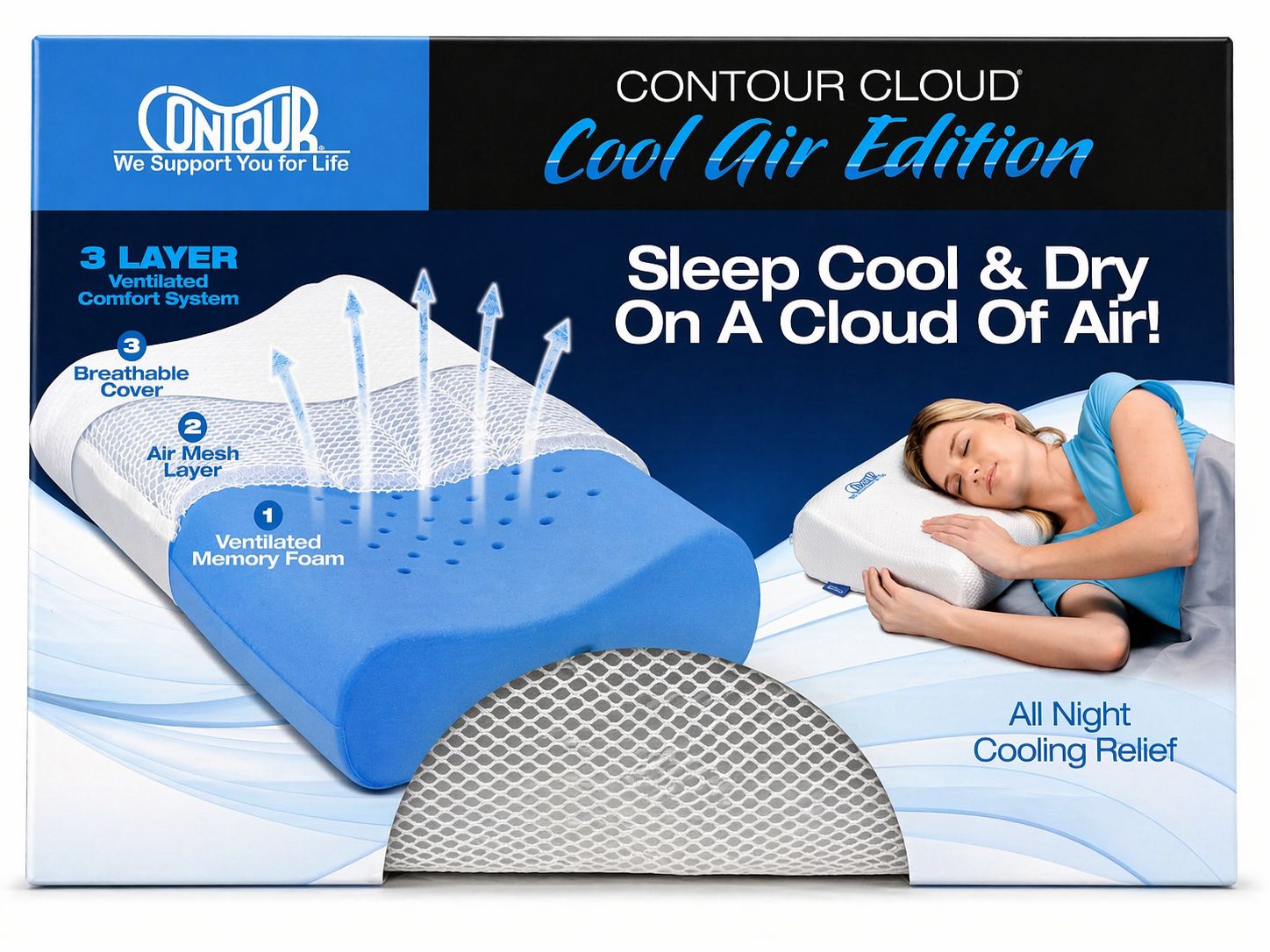 CONTOUR CLOUD COOL AIR EDITION SLEEP SUPPORT
