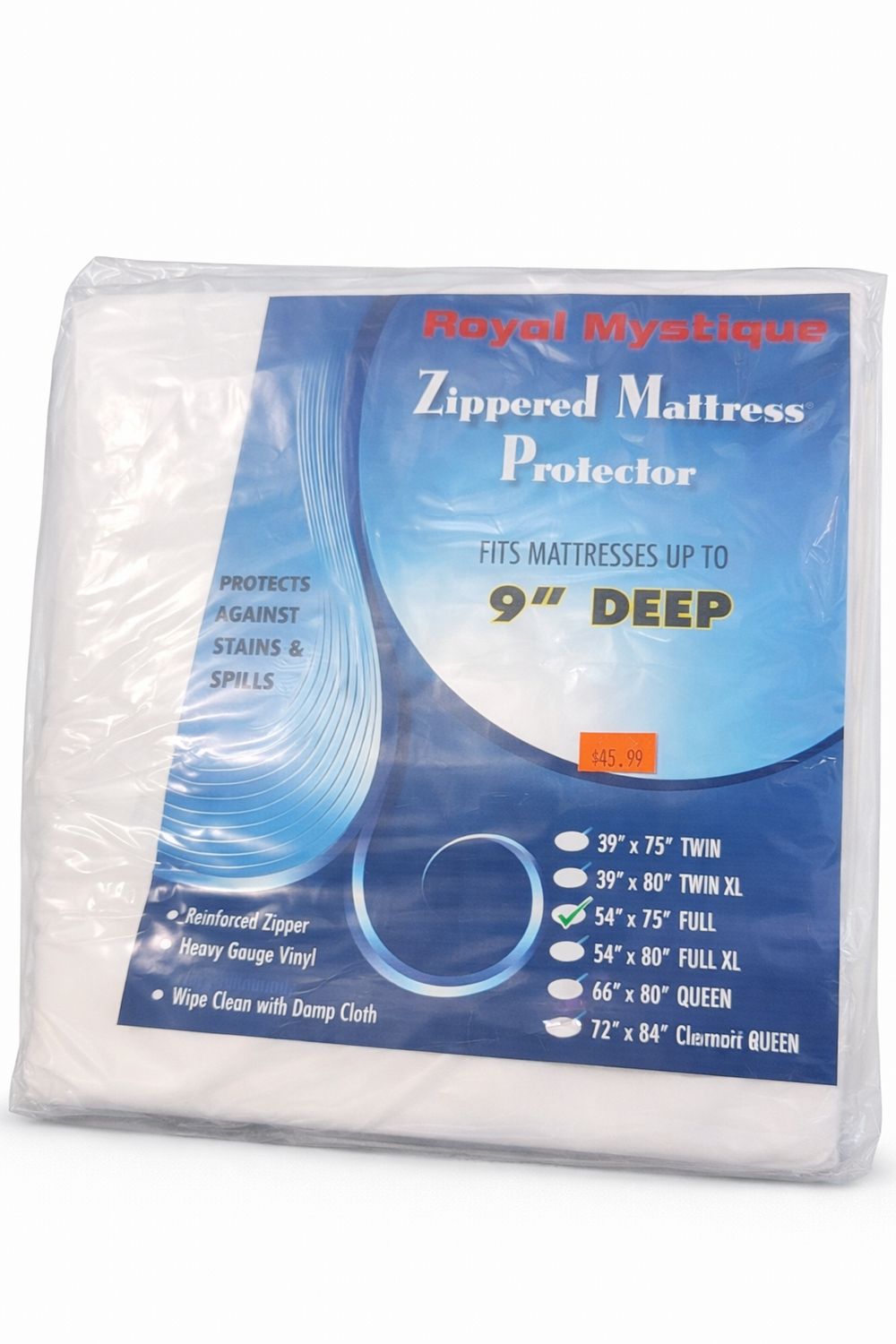 ZIPPERED MATTRESS PROTECTOR, Size: 54' X 75'' FULL