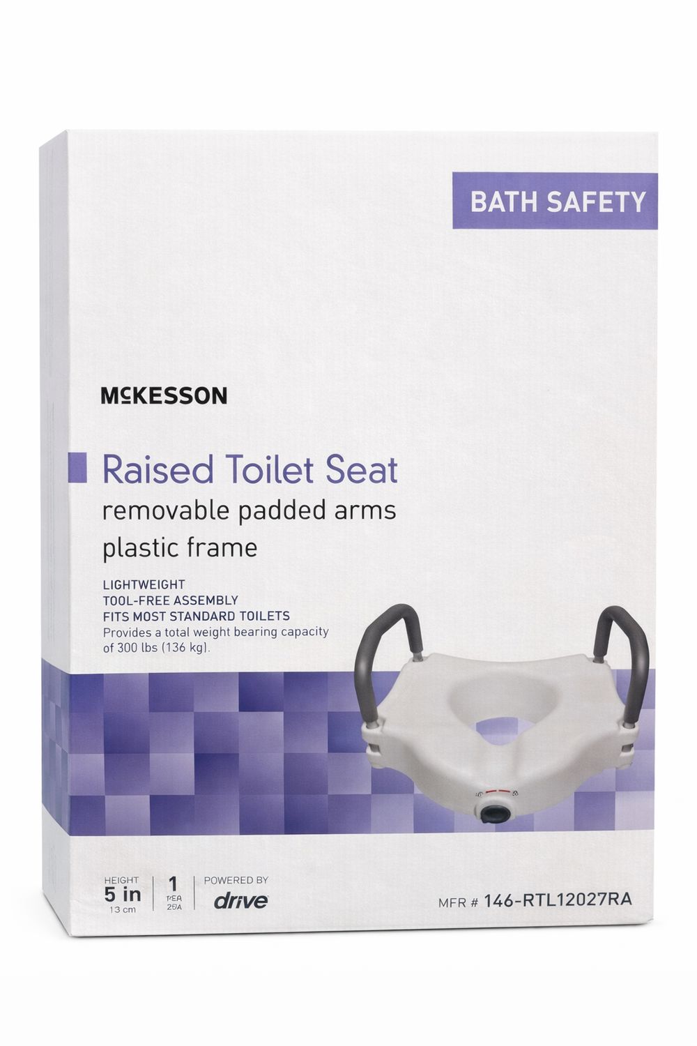 MCKESSON -RAISED TOILET SEAT.