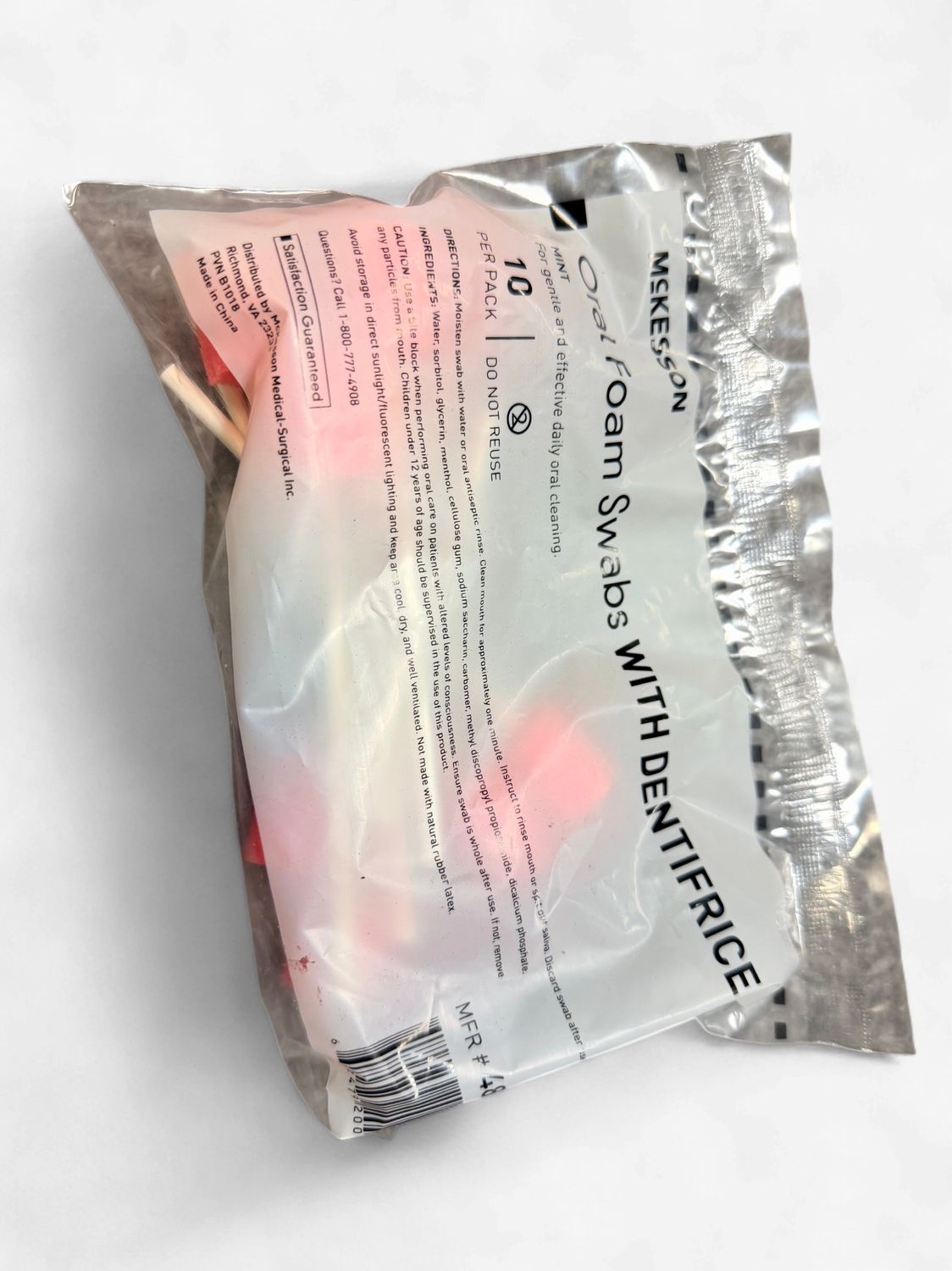 MCKESSON ORAL FOAM SWABS