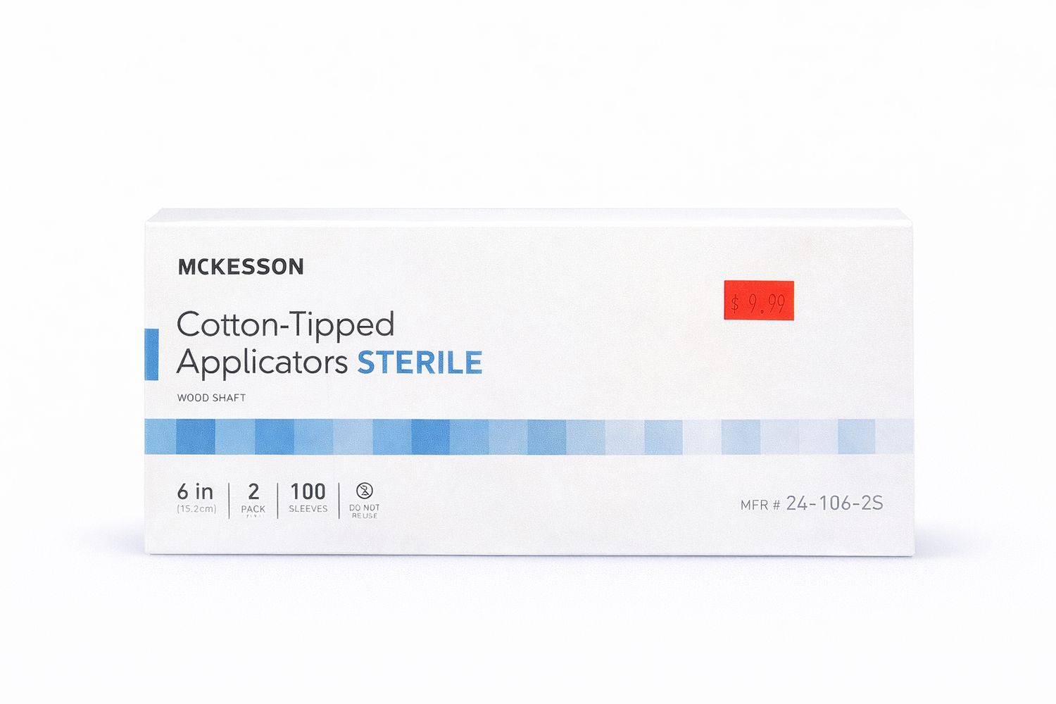 MCKESSON COTTON TRIPPED APPLICATOR STERILE