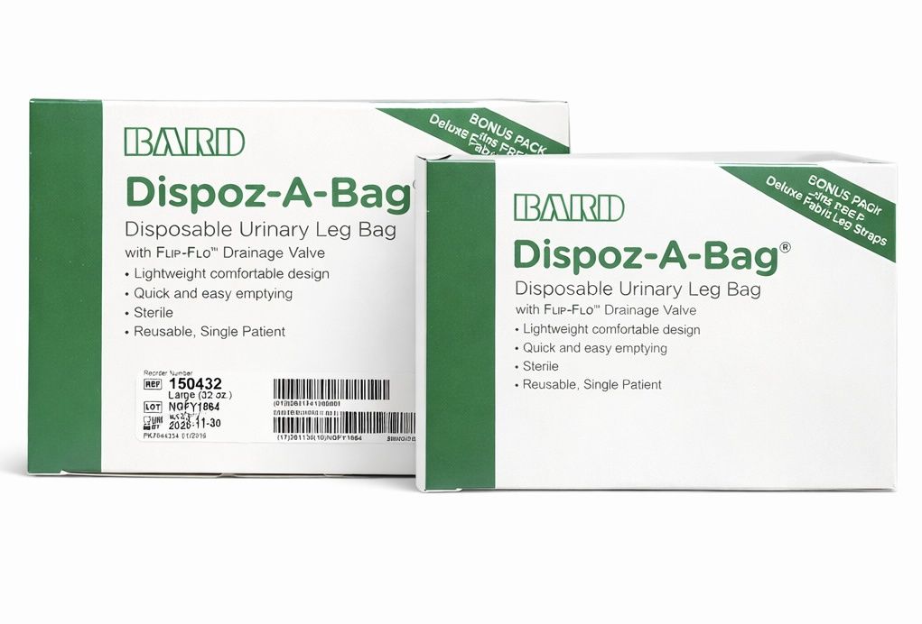 BARD-DISPOZ-A-BAG  DISPOSIABLE URINARY LEG BAG