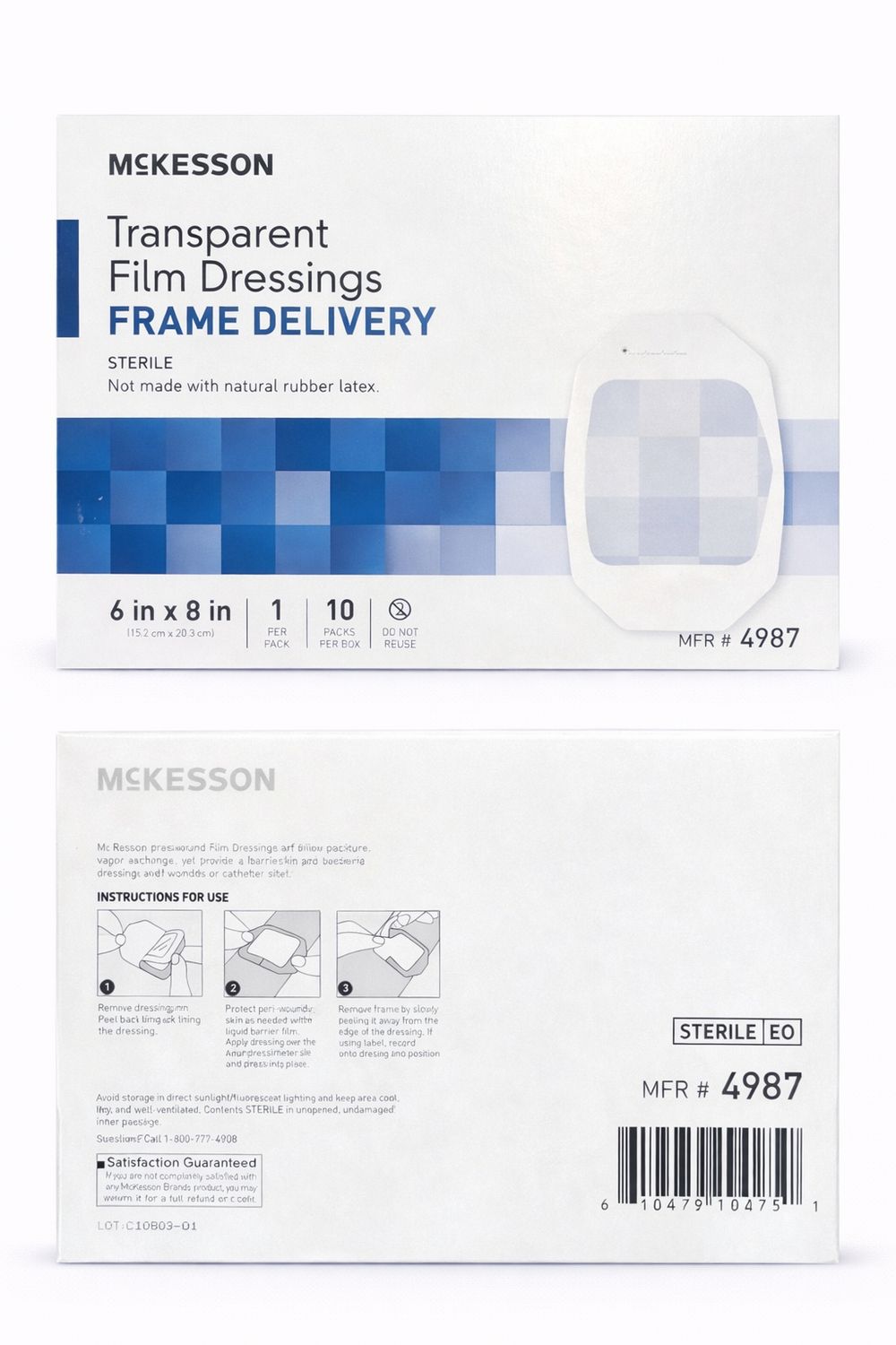 MCKESSON -TRANSPARENT FILM DRESSINGS FRAME DELIVERY