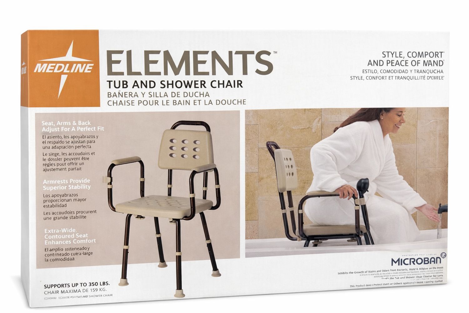 Medline elements tub and shower chair