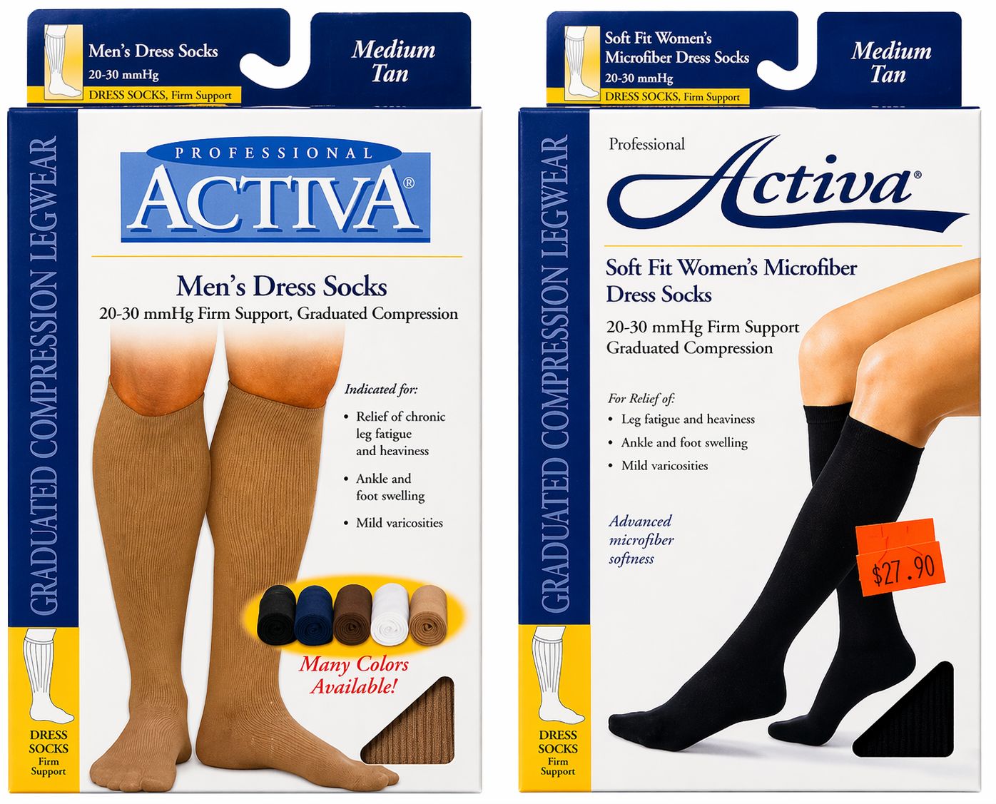 ACTIVA MEN'S DRESS SOCKS