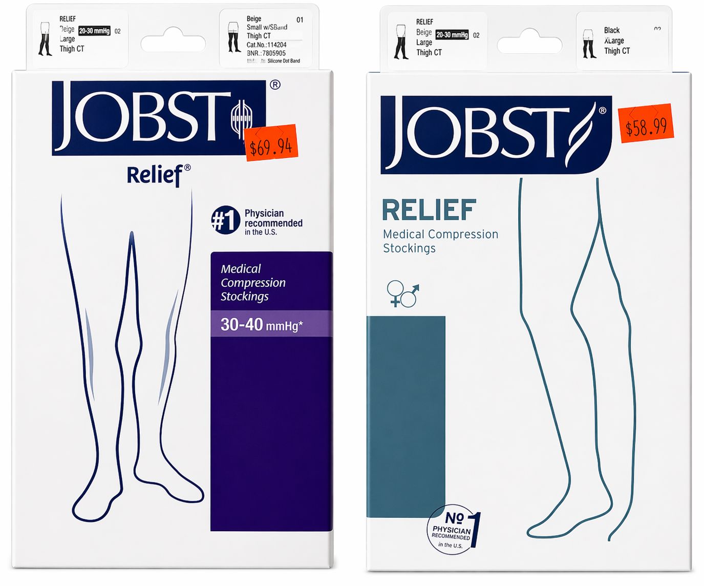 JOBST RELIEF COMPREESION STOCKINGS