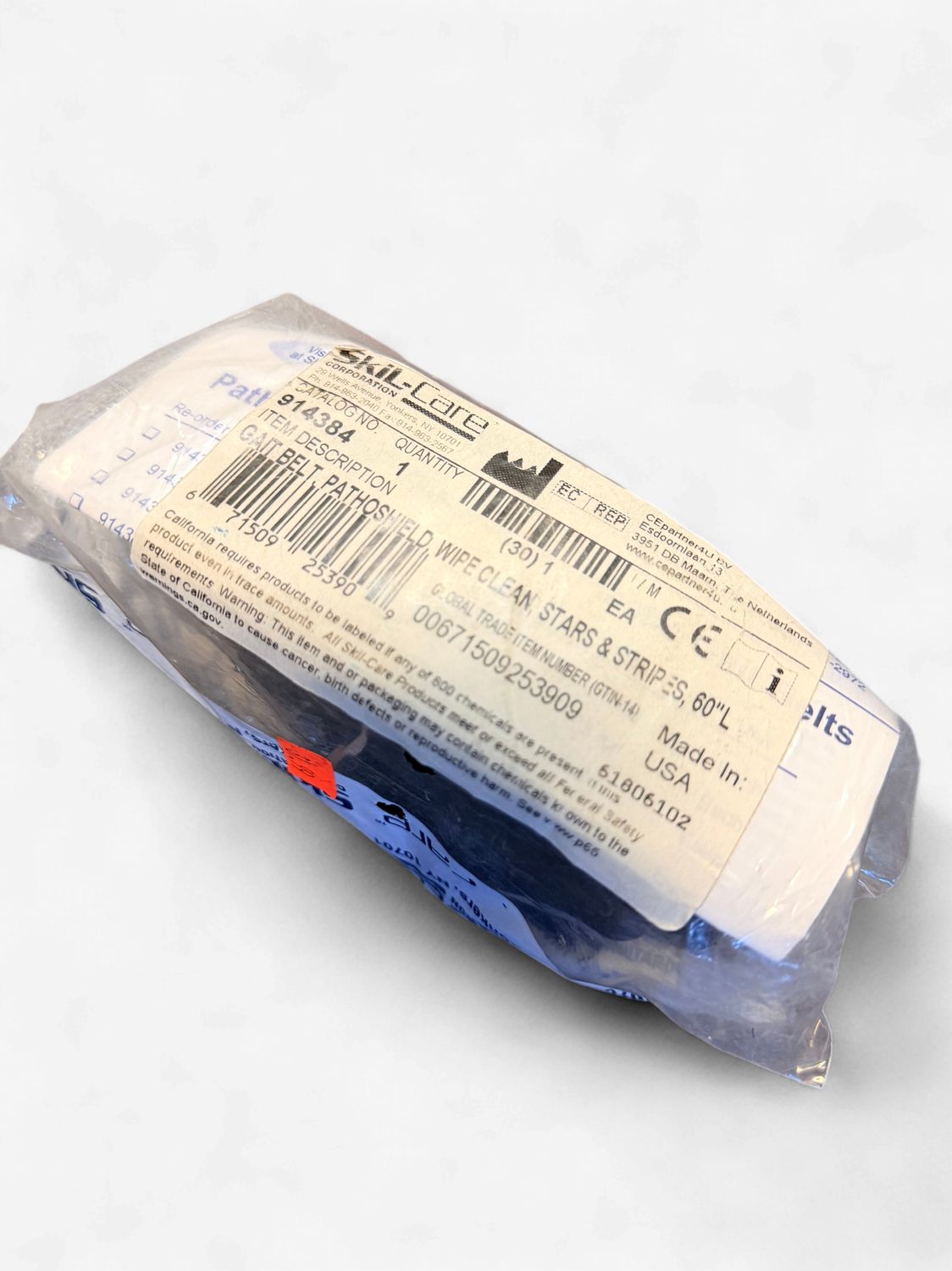 SKIL-CARE GAIT BELT PATHOSHIELD WIPE CLEAN