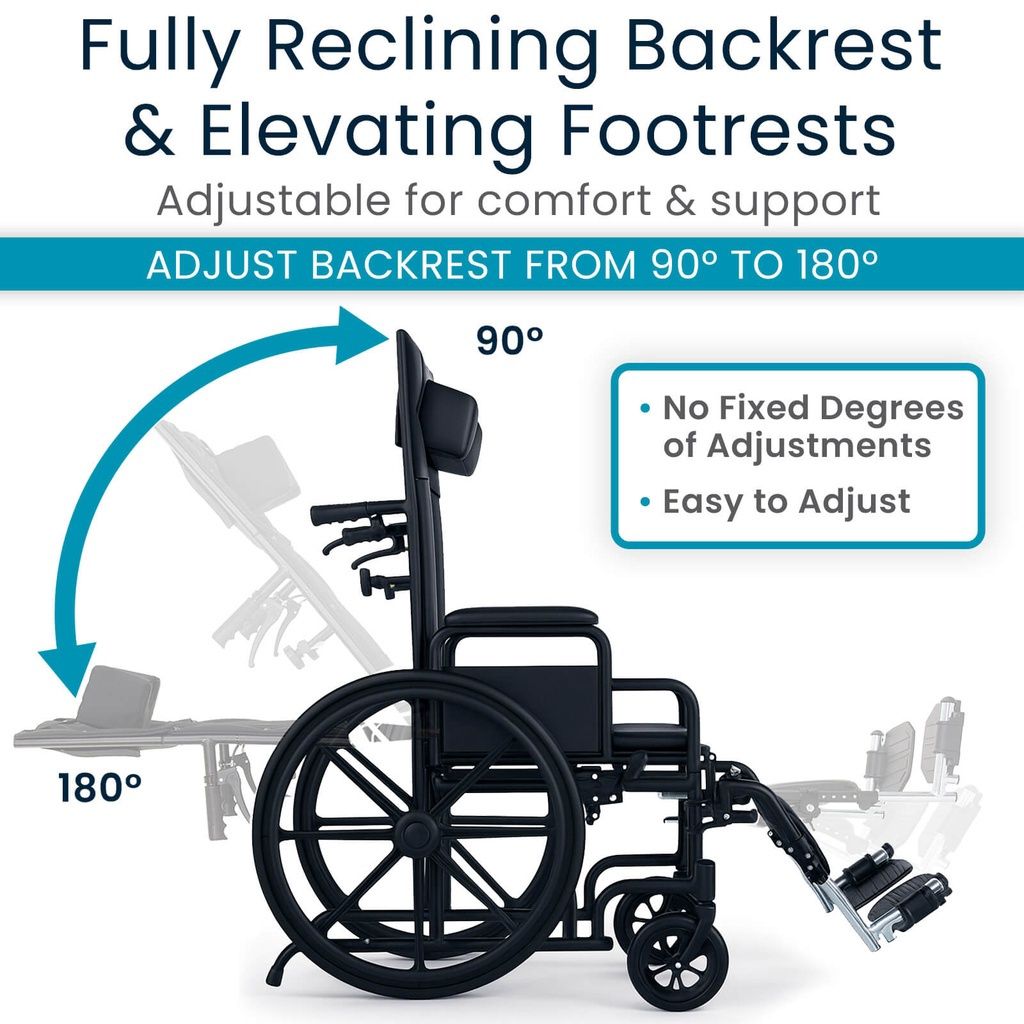 Vive reclining wheelchair
