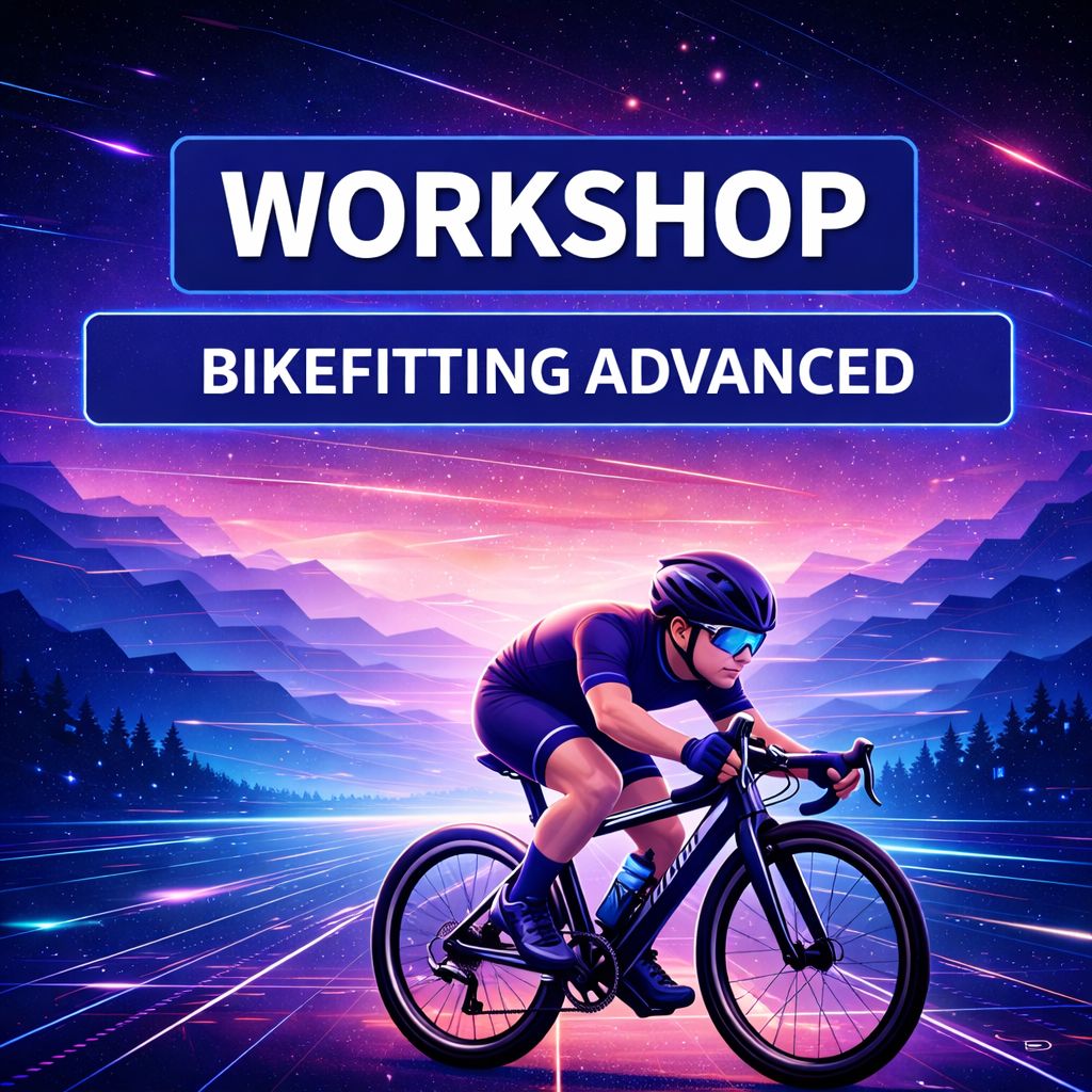 Samstag, 25.04.26, 10:00 - 14:00 Uhr / Workshop BIKEFITTING ADVANCED - Das Geheimins der fünf Linien zur perfekten Radfahrökonomie (Gravelbike, Rennrad) Samstag, 25.04.26, 10:00 - 14:00 Uhr / Workshop BIKEFITTING ADVANCED - Das Geheimins der fünf Linien zur perfekten Radfahrökonomie (Gravelbike, Rennrad)