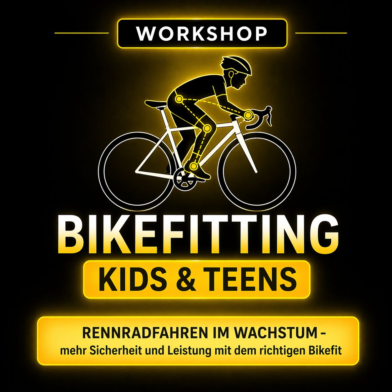 Mittwoch 6. Mai 2026 / 18:05 - 19:30 Uhr - Workshop RENNRADFAHREN IM WACHSTUM - mehr Sicherheit und Leistung mit dem richtigen Bikefit