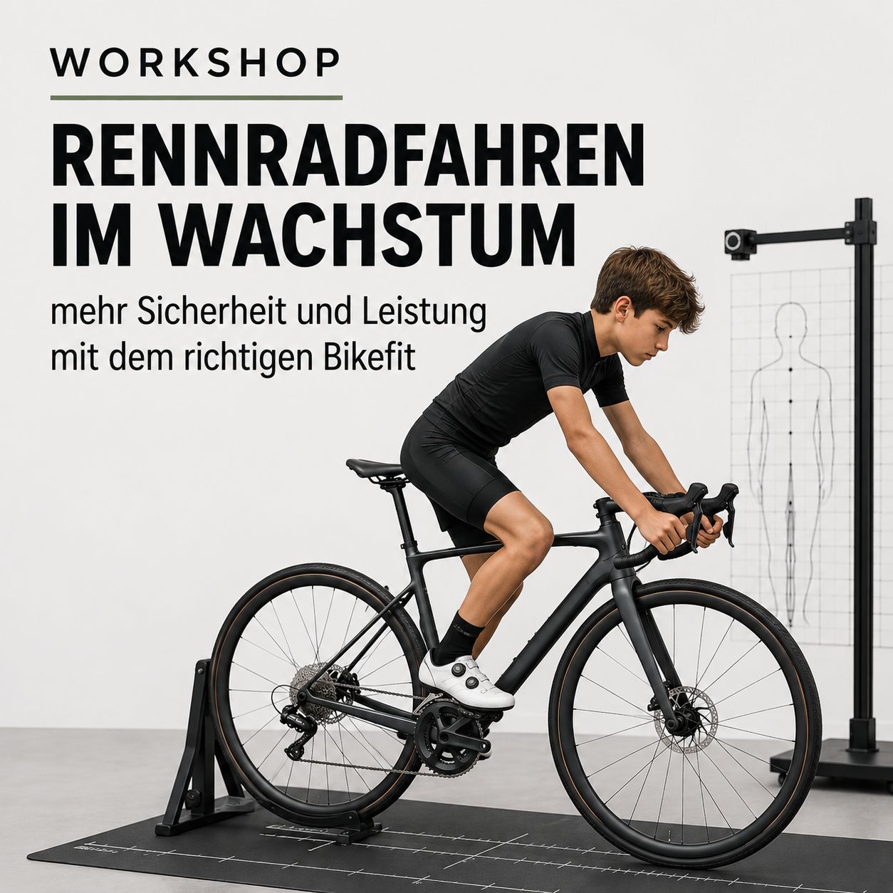 Mittwoch 21. Oktober 2026 / 18:05 - 19:30 Uhr - Workshop RENNRADFAHREN IM WACHSTUM - mehr Sicherheit und Leistung mit dem richtigen Bikefit Mittwoch 21. Oktober 2026 / 18:05 - 19:30 Uhr - Workshop RENNRADFAHREN IM WACHSTUM - mehr Sicherheit und Leistung mit dem richtigen Bikefit