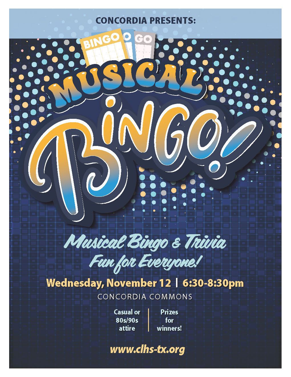 Musical Bingo Ticket