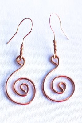 Loopy Copper Earrings