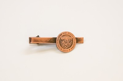State Seal Copper Tie Bar