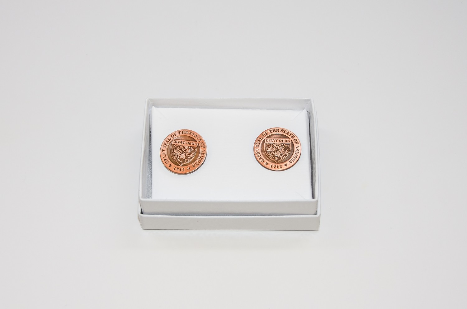 Copper State Seal Cufflinks
