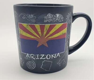 AZ State Chalk Flag-18oz Mug