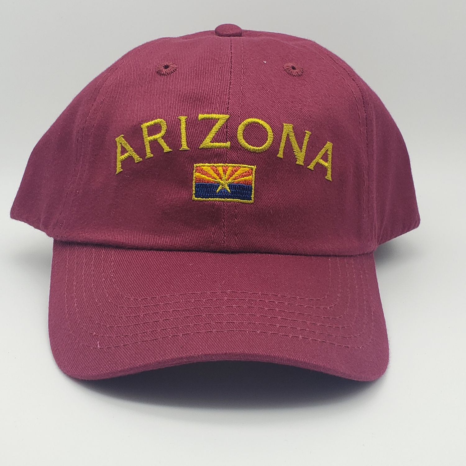 Hat-AZ Flag Gold Text