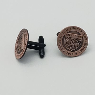 Copper State Seal Cufflinks