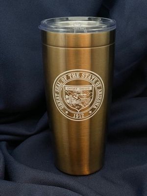 20oz Vacuum Tumbler W/ State Seal