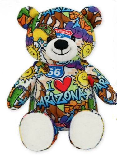 10&quot; AZ Eco Graffiti Teddy
