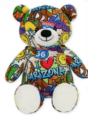 10&quot; AZ Eco Graffiti Teddy