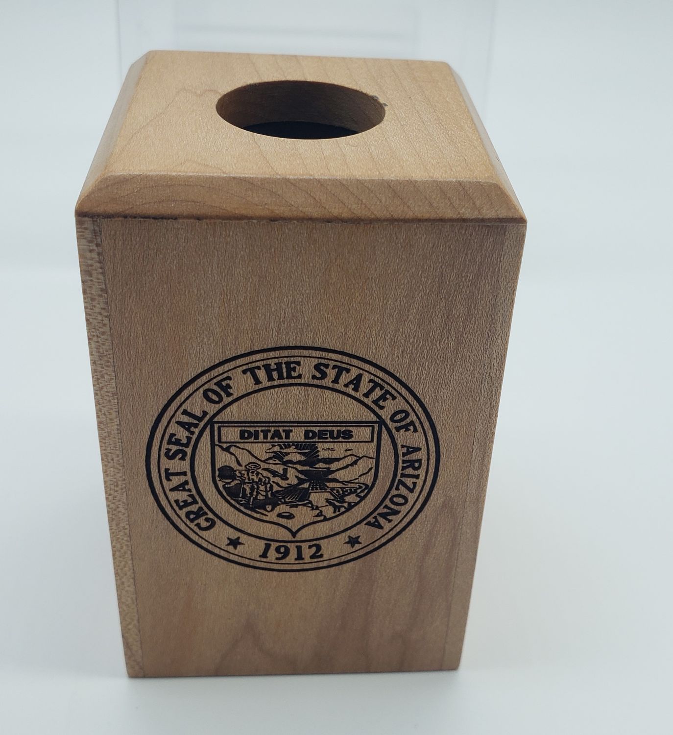 Paper Clip Holder Maple Wood