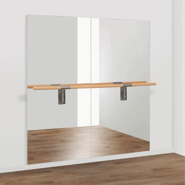  Komplettset Spiegel mit Einfach-Ballettstange