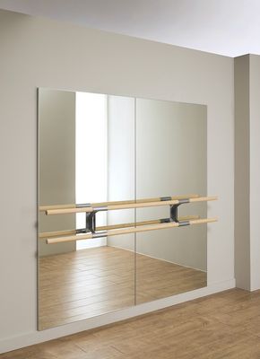 Komplettset Spiegel mit Doppel-Ballettstange
