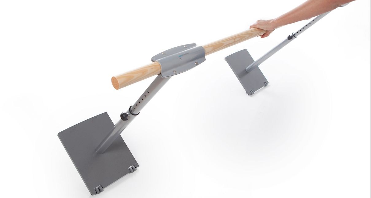 mobile Profi-Ballettstange höhenverstellbar mit Rollen