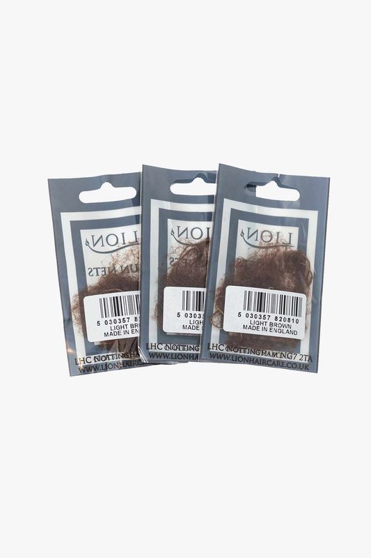 3er Pack feine Haarnetze