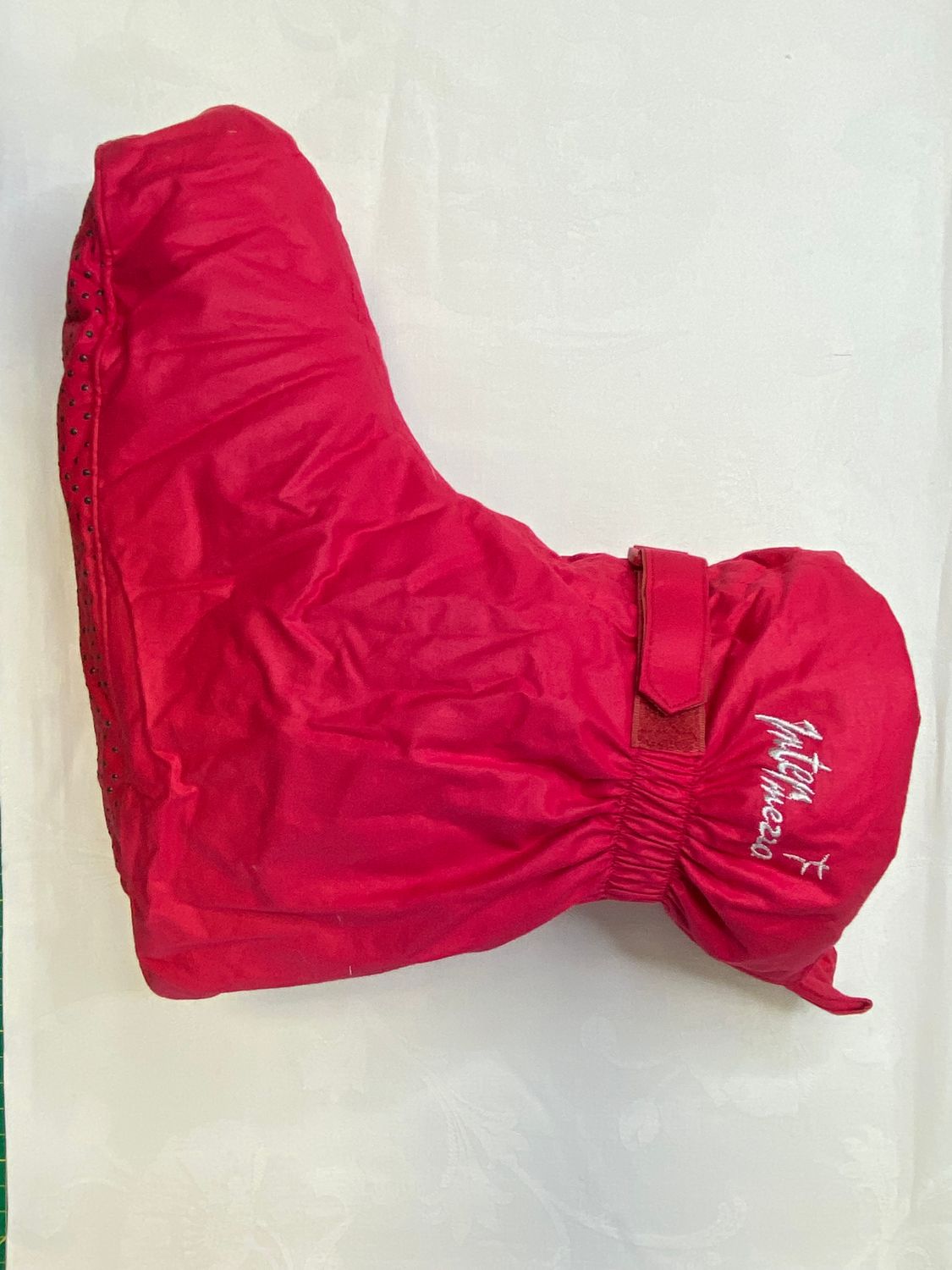 Wärmeboots mit Federfüllung rot Größe 40-42