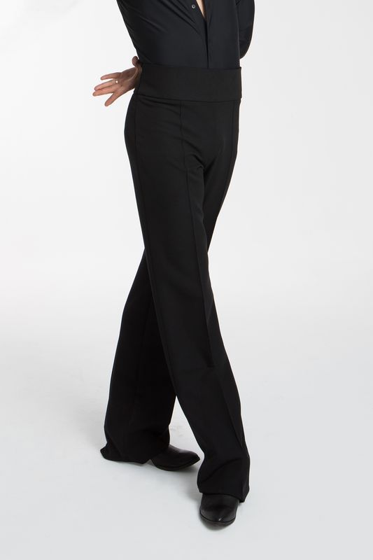 Tanzhose mit breitem Bund schwarz