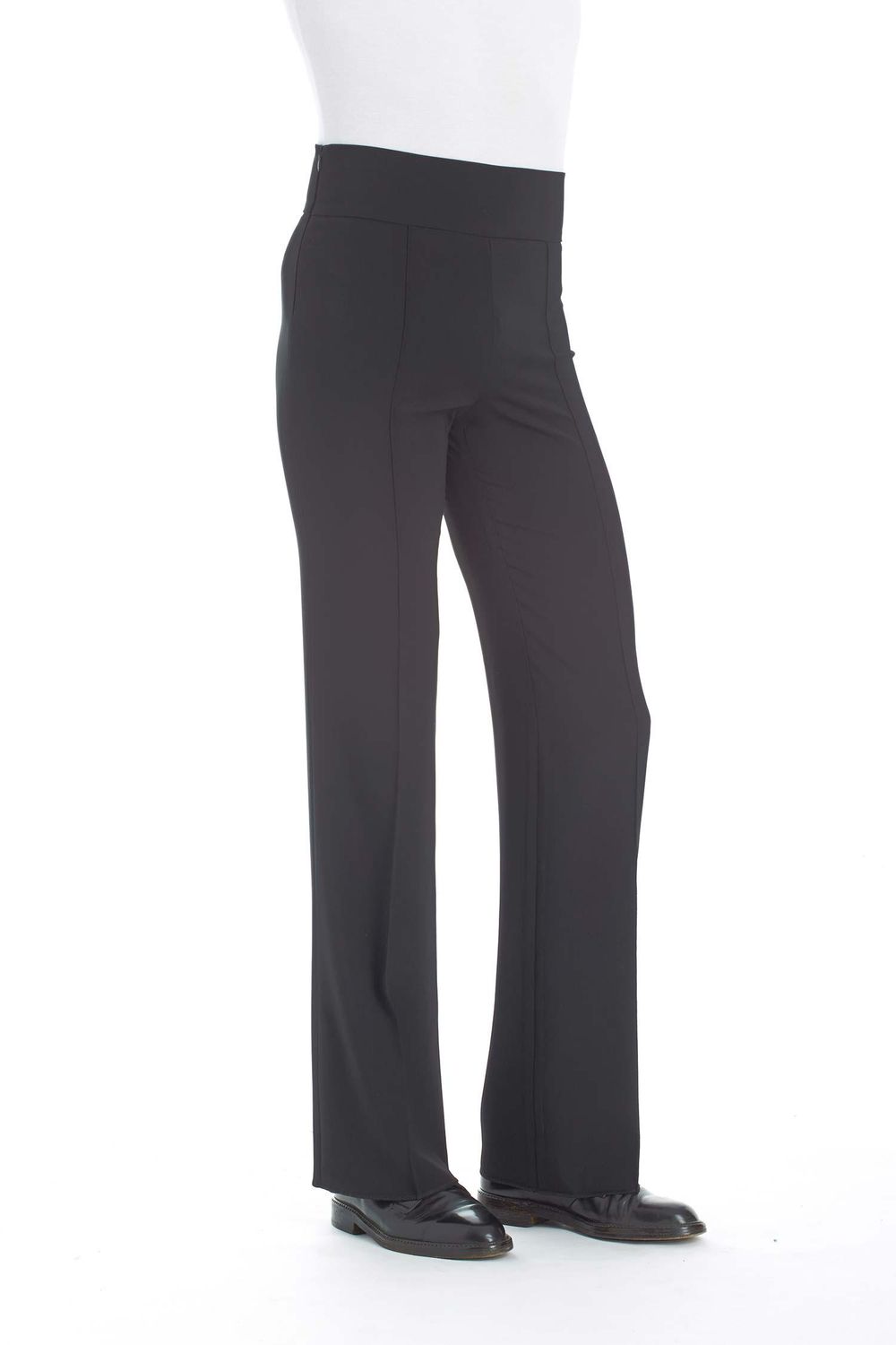 Herren-Tanzhose mit Hoher Taille für Latein schwarz