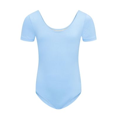Kurzarm-Ballettbody aus Baumwolle