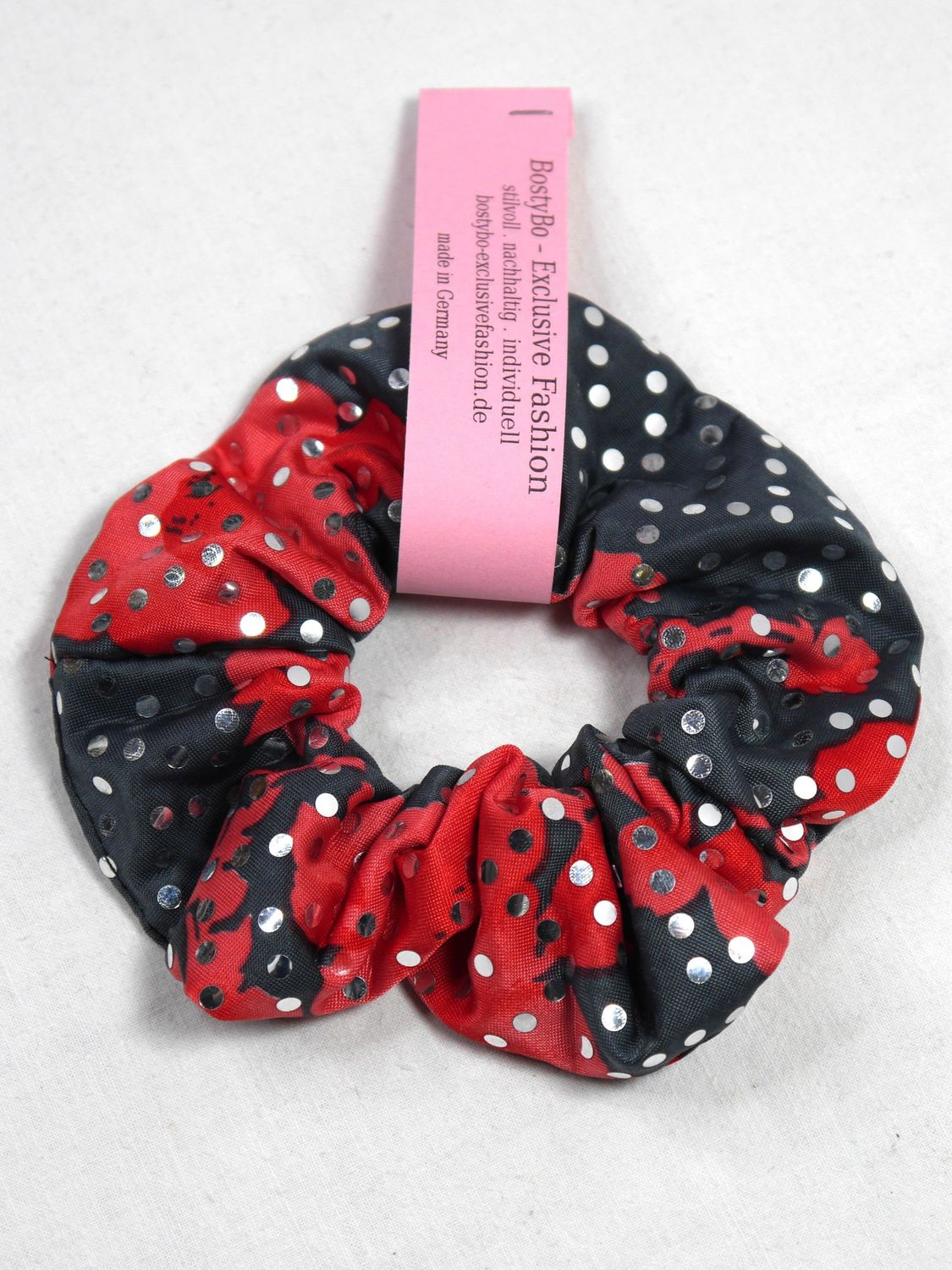 Glitzer-Scrunchie/ Haargummi mit Pailletten