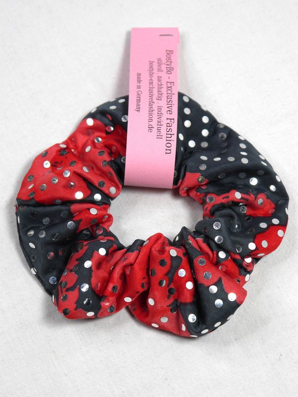 Glitzer-Scrunchie/ Haargummi mit Pailletten