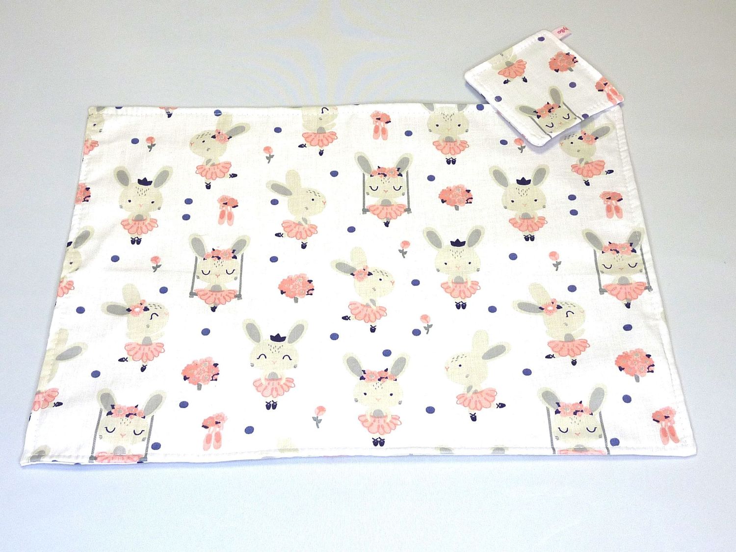 Platz-Set/ Tisch-Set "Häschen-Ballerina"